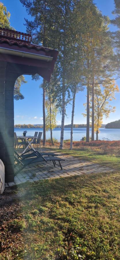 Lakeside Log Cabin Fraemby Udde Falun Esterno foto